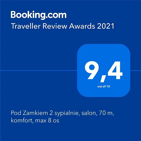 Pod Zamkiem 2 Sypialnie, Salon, 70 M, Komfort, Max 7 Os Apartment